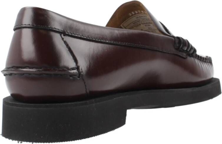 Sebago Zwarte leren loafers Red Heren