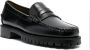 Sebago Zwarte leren lug loafers Black Dames - Thumbnail 2