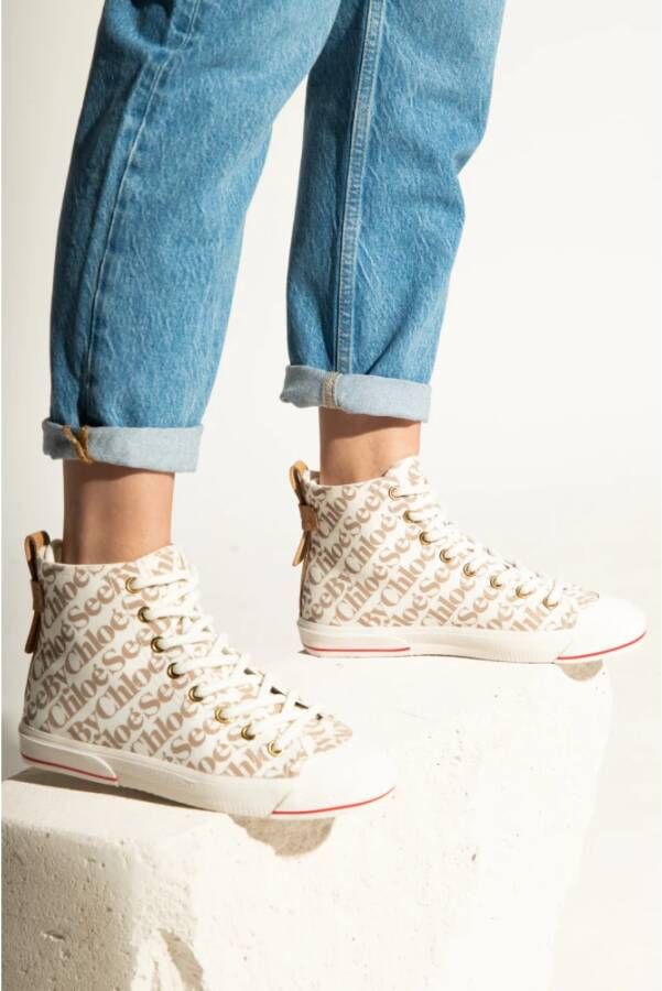 See by Chloé Aryana veter-up sneakers Wit Dames