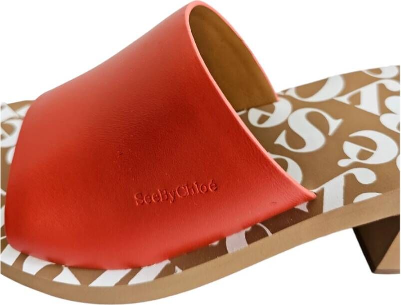 See by Chloé Essie Mule Sandalen Red Dames