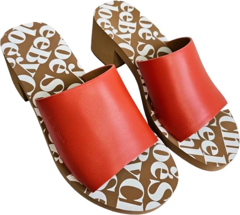 See by Chloé Essie Mule Sandalen Red Dames