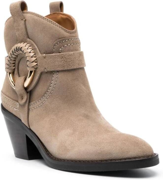 See by Chloé Hana Cowboy Laarzen Beige Dames