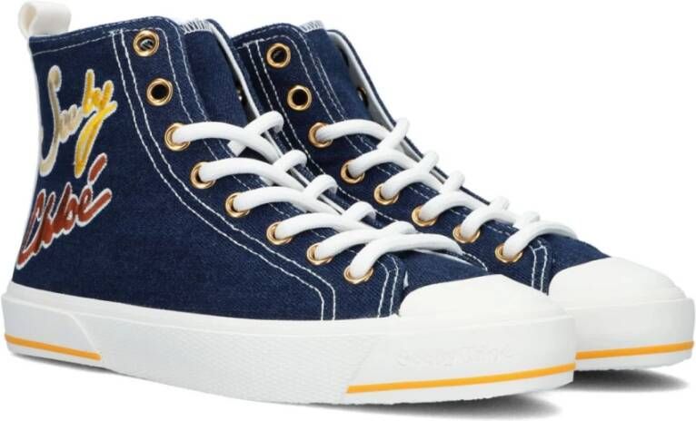 See by Chloé Hoge Top Sneakers Aryana Blue Dames