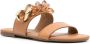 See by Chloé Monyca Kettingdetail Leren Sandalen Brown Dames - Thumbnail 2