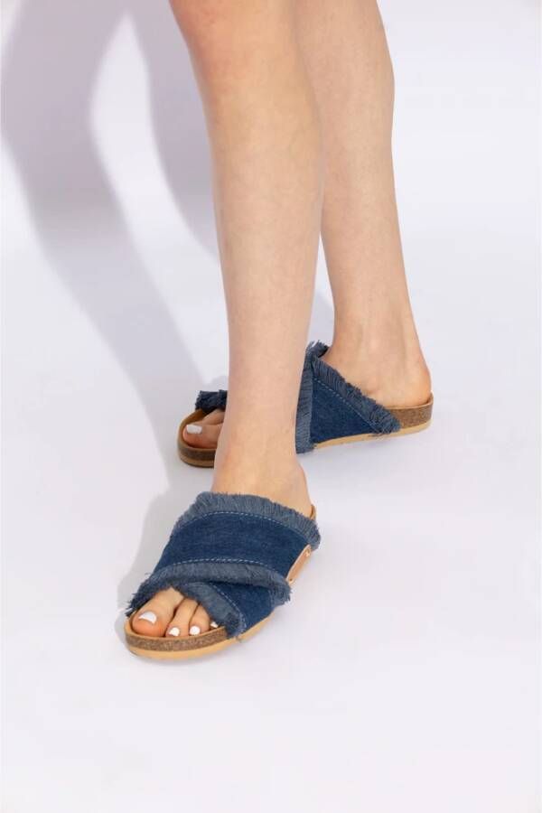 See by Chloé Prue denim slides Blue Dames