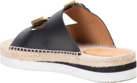 See by Chloé Glyn 2 Boucle Sliders Zwart Leer Zwart Dames