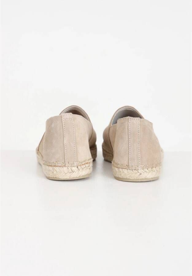 Selected Homme Beige Suède Espadrilles Instappers Beige Heren