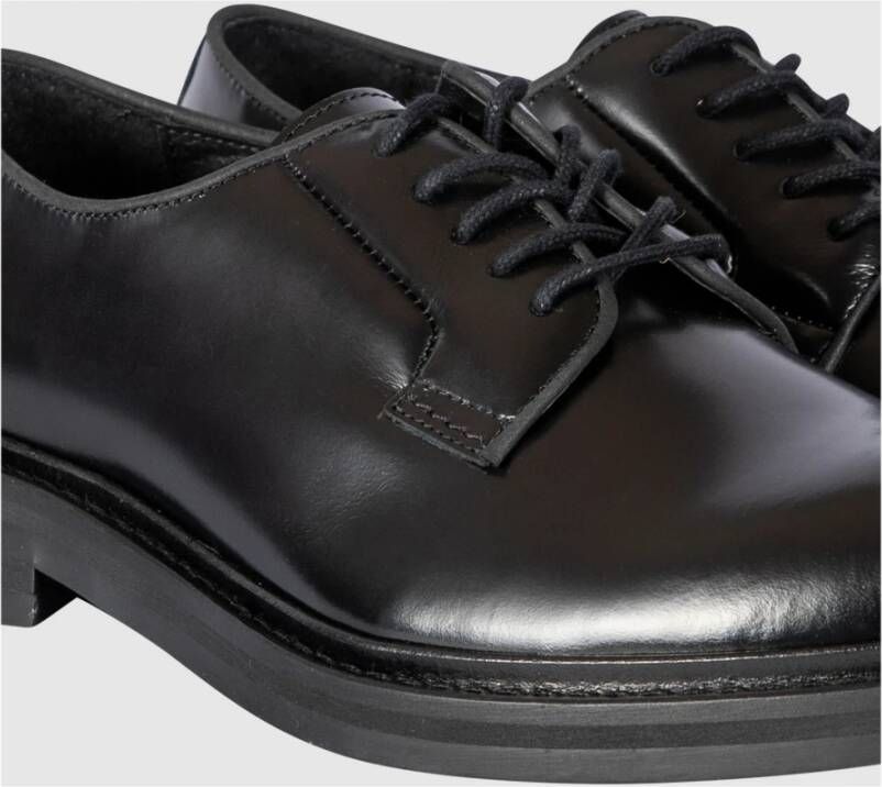 Selected Homme Zwarte Leren Blucher Mocassin Schoenen Black Heren