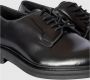 Selected Homme Zwarte Leren Blucher Mocassin Schoenen Black Heren - Thumbnail 3