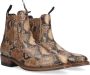 Sendra Bruine Slangenprint Cowboy Laarzen Brown Heren - Thumbnail 5