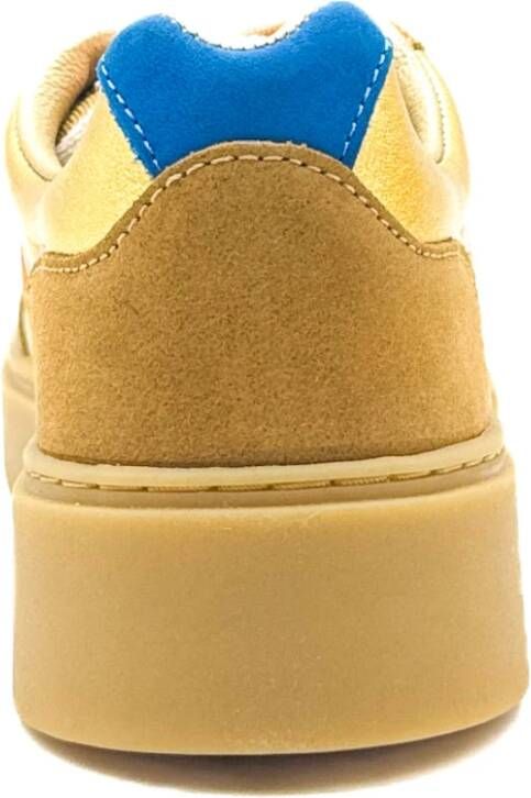 Serafini Gouden Court Sneakers Yellow Dames