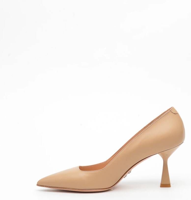 Sergio Levantesi Beige Leren Decolté Beige Dames