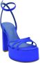 Sergio Levantesi Blauwe Zijden Plateau Sandalen Blue Dames - Thumbnail 2