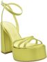 Sergio Levantesi Blauwe Zijden Plateau Sandalen Yellow Dames - Thumbnail 2