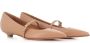 Sergio Levantesi Bruin Leren Puntige Ballerina Schoenen Brown Dames - Thumbnail 2