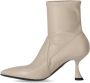 Sergio Levantesi Enkellaarzen JUNNY CREME STIEFELETTE MIT ABSAT in wit - Thumbnail 4