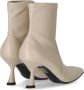 Sergio Levantesi Enkellaarzen JUNNY CREME STIEFELETTE MIT ABSAT in wit - Thumbnail 5