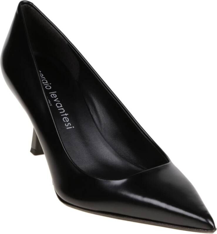 Sergio Levantesi Elegante Leren Hakken Black Dames