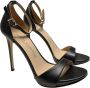 Sergio Levantesi Enkelband Leren Sandalen Black Dames - Thumbnail 3