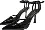 Sergio Levantesi Enkelband Patent Sandalen 10cm Hak Black Dames - Thumbnail 3