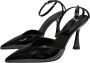 Sergio Levantesi Enkelband Sandalen in Polyester Black Dames - Thumbnail 2