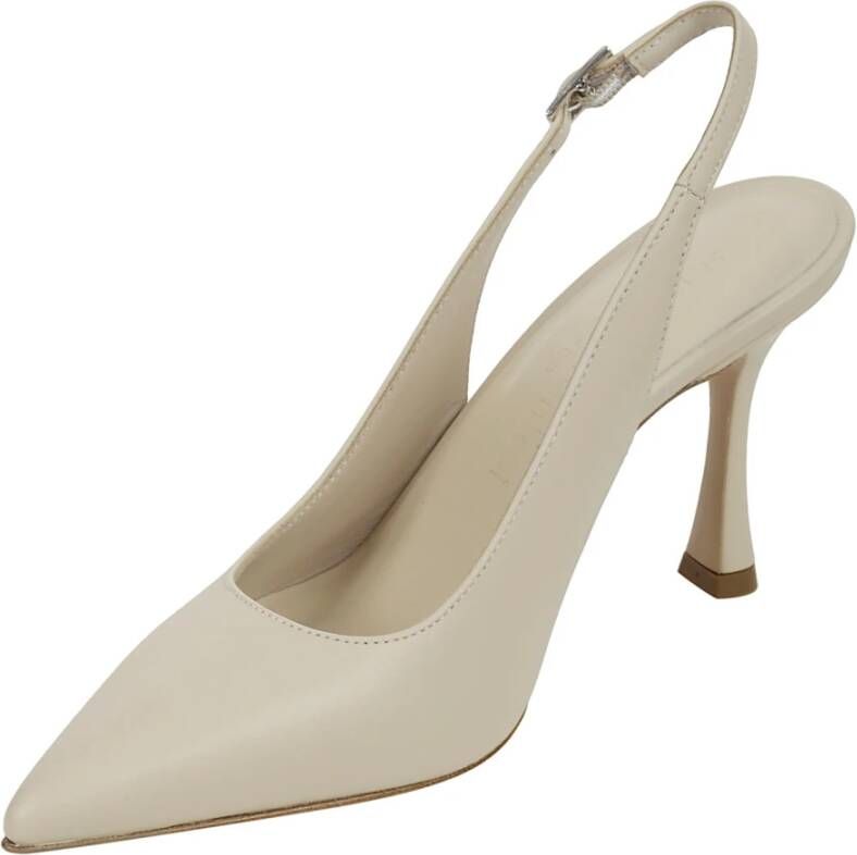 Sergio Levantesi Luxe Leren Hak Pumps Beige Dames