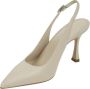 Sergio Levantesi Luxe Leren Hak Pumps Beige Dames - Thumbnail 4