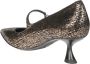 Sergio Levantesi Metallic Mary Jane Pumps Brown Dames - Thumbnail 2