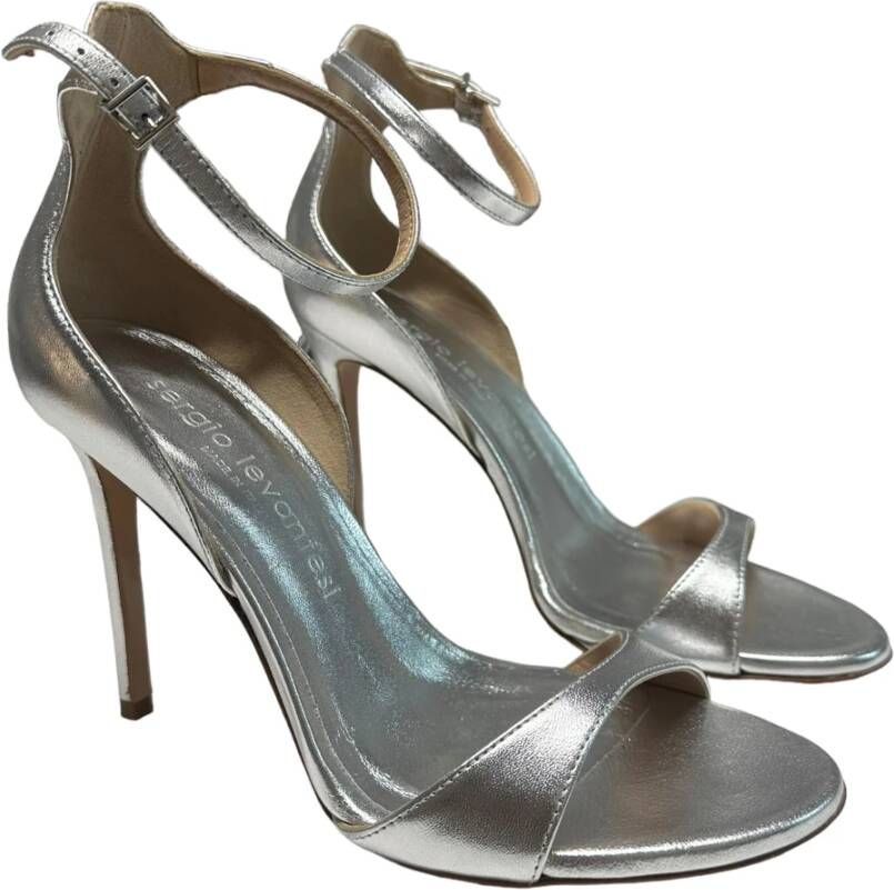 Sergio Levantesi Polyester Sandalen met Enkelband Gray Dames