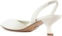 Sergio Levantesi Witte leren Cloe slingback sandalen White Dames - Thumbnail 3