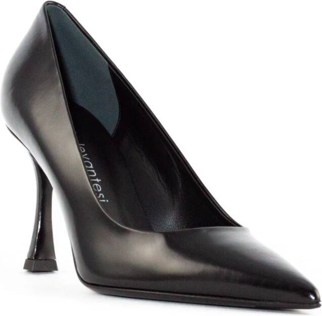 Sergio Levantesi Zwarte Diva Puntige Hak Pumps Black Dames