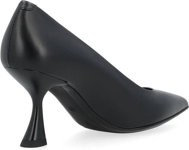 Sergio Levantesi Zwarte Kalfsleren Decollete Schoen Black Dames