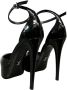 Sergio Levantesi Zwarte lakleren hoge hak pumps Black Dames - Thumbnail 4