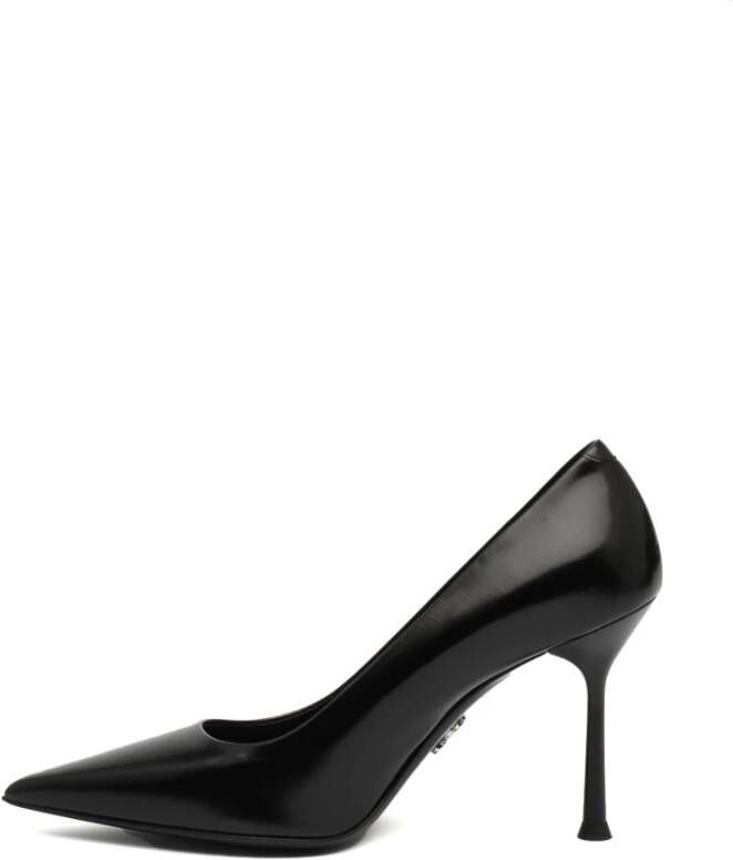 Sergio Levantesi Zwarte Leren Decolté Musa Schoenen Black Dames