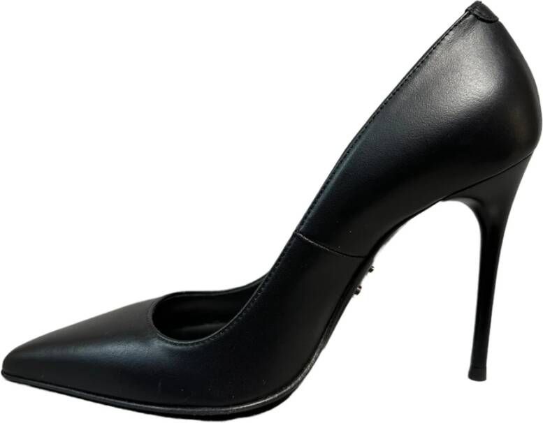 Sergio Levantesi Zwarte leren hoge hakken pumps Black Dames