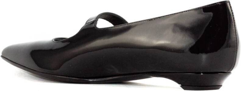 Sergio Levantesi Zwarte Patentleren Ballerina Schoenen Black Dames