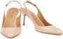 Sergio Rossi Beige Leren Slingback Pumps Beige Dames - Thumbnail 2