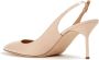 Sergio Rossi Beige Leren Slingback Pumps Beige Dames - Thumbnail 3