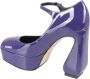 Sergio Rossi Elegant Patent Leather Shoes Purple Dames - Thumbnail 3