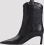 Sergio Rossi Elegante Zwarte Enkellaars 60 Black Dames - Thumbnail 2