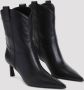 Sergio Rossi Elegante Zwarte Enkellaars 60 Black Dames - Thumbnail 3