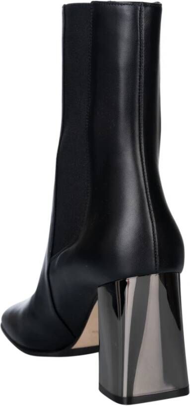 Sergio Rossi Elegante Zwarte Enkellaars Black Dames