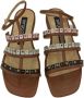 Sergio Rossi Elegante Platte Sandalen Bruin Dames - Thumbnail 2