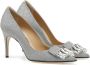 Sergio Rossi Glitter Pumps met Kristaldetail Gray Dames - Thumbnail 2