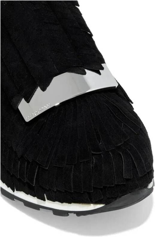 Sergio Rossi Hardloopsneakers met franjedetail Black Dames