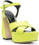 Sergio Rossi Gele Hoge Hak Sandalen Yellow Dames - Thumbnail 2