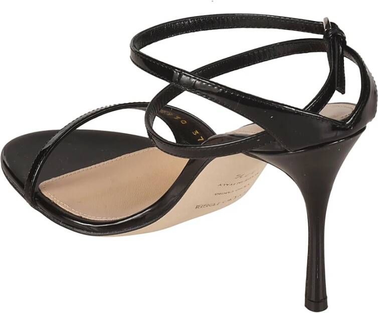 Sergio Rossi Zwarte hoge hak sandalen Zwart Dames