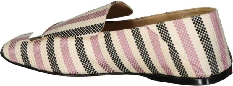 Sergio Rossi Jacquard Loafers met Metalen Logo Hardware Multicolor Dames