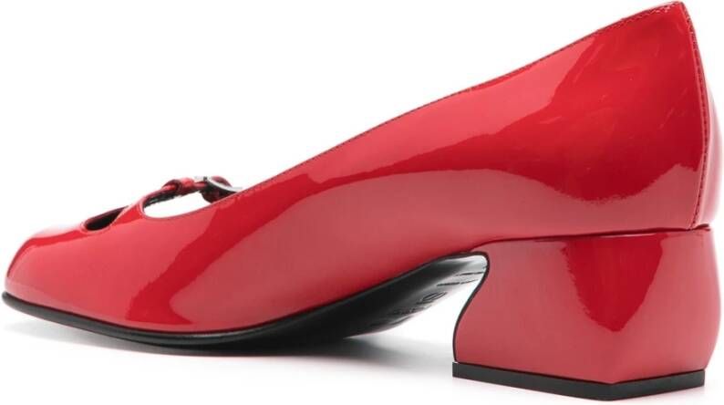 Sergio Rossi Lakleren Pumps Red Dames