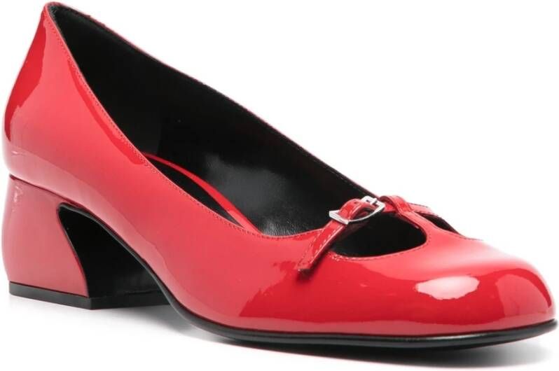 Sergio Rossi Lakleren Pumps Red Dames